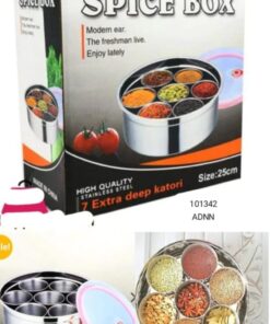 7postion spice box stainless steel