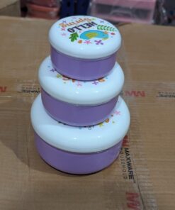 3 in 1 Spring Food Storage Boxes set, Airtight Plastic Organizers for Kitchen and School Use