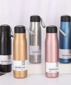 New Mat Shade Stainless Steel Water Bottle with Top Rope