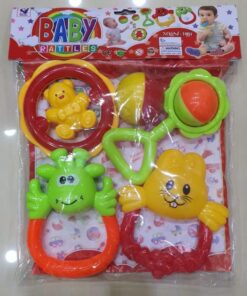 Baby Rattles Pack Of 5 Set Multicolor
