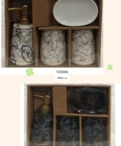 4pcs Ceramic bath set