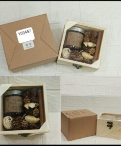 Natural mehak dried flowers potpourri wood box