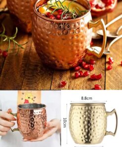 Stainless steel mug  Golden box packing