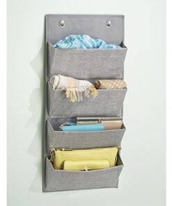 4-Pockets Closet Wardrobe Storage Organizer Storage Rack for Toys, Purses, Keys, Sunglasses