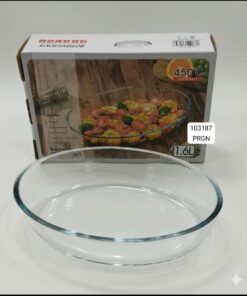 Large capacity toughened glass baking dish 450°C size 1.6litre