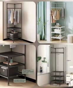 Attachable Corner Pole Rack