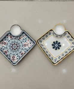 Dumpling Plate with Vinegar Dish Household Ceramic Plate