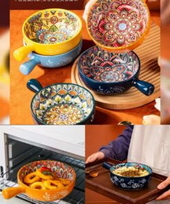 Ceramic bowl with handle