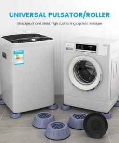 Anti-Vibration Pads Non-Slip Rubber, Washing Machine Foot, Universal for Washer and Dryer  ( Pack of 4)