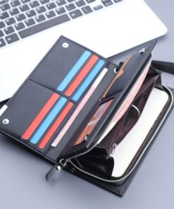 Clutches Billfold Splice zipper multifunction Card Holder Wallets