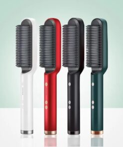 Hair Straightening Brush  For Girls Electric Hair Curler Heating Comb And 2 in 1 Styling Tool Hair Comb