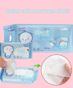 64pcs Mini Travelling Wet Wipes Packet