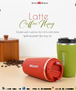 Latte coffee mug simple, Leak proof coffee mug