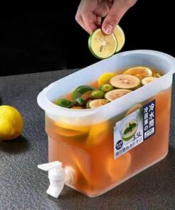 Water Jug With Faucet Lemon Juice Jug Kitchen Drinkware Kettle Pot Heat Resistant