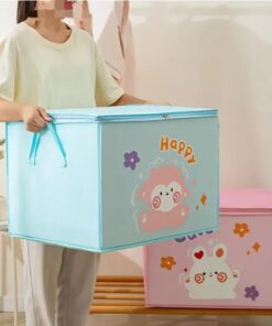 Cartoon Quilt Storage Bag, Clothes Toy Storage Organizer