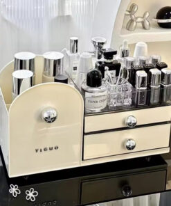 Makeup Organizer with Drawers Cosmetic Display Cases Cosmetics Storage Box Brush Lipstick Holder Jewelry Box Skincare Organizer