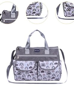 Maxbell Diaper Bag Tote Lightweight Newborn with Shoulder Strap Organizer , Inner Zipper Pockets Travel Large Capacity Baby Changing Bag