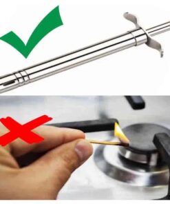 Stove Lighter ,Kitchen Stove Lighter, Gas Lighter , Kitchen Lighter, No-Refill Electric Stove Lighter, Metal Long Shaft Stainless Steel Gas Burner, Spark Lighter