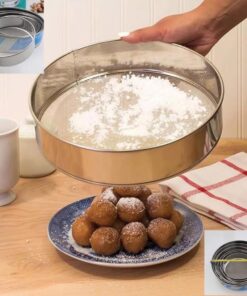 Round Stainless Steel Flour Sieve Set of 6