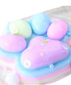 Colorful Cat Paw Squishy Toy