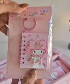 Mini note book with keychain
