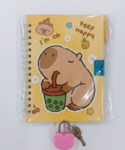 Mini notebook with lock