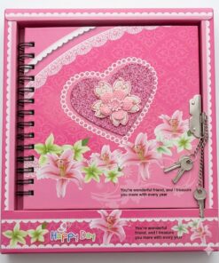 Heart Shape Secret Diary With  Lock system