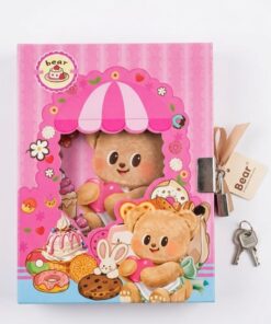 Sweet Teddy Bear Secret Diary with Lock