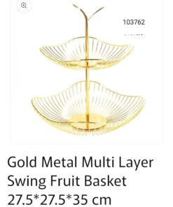 Golden fruit basket