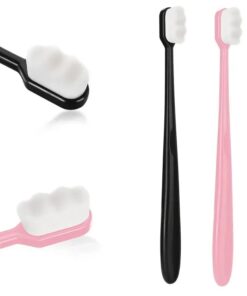 Nano Toothbrush – Ultra Soft Bristles for Fragile Gums – Manual Oral Care Brush for Kids, Adults, and Travel