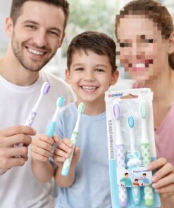 Healthy Smile Starts Here!   Soft Bristle Toothbrush Set (3PCS), Gentle Cleaning, Safe for Kids & Adults, Daily Freshness