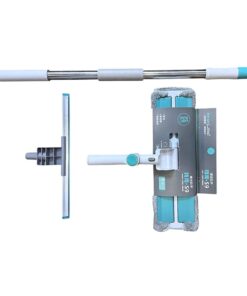 Rotatable Glass Wiper with Bendable Head – Double-Sided Squeegee for Window And Floor With Extra Refill