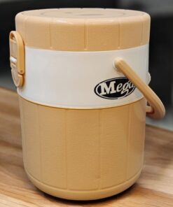 Mega Lunch Carrier & Tiffin 2-Stainless Steel Bowls With Plastic Salad Bowl