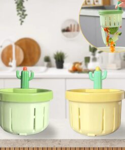 Creative Cactus Design Sink Filter Basket | Multifunctional Kitchen Drain Net Strainer for Food Waste