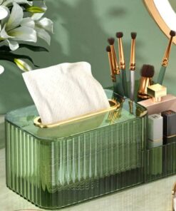 2 in 1 Acrylic Tissue Box with Holder
