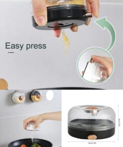 Frigde and oven magnetic suction spice jar
