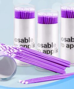 100 pcs/box micro  eyelash Cleaning Sticks (2Box)