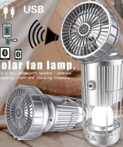 3in1 solar light and fan