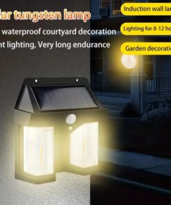 Double Head Antique Solar Sensor Lamp