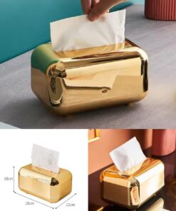Golden tissue box