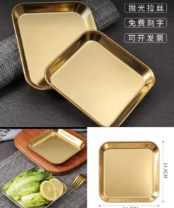 Golden serving dish 14cm