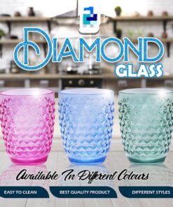 Diamond Plastic Glass (pack of 4 )