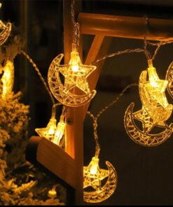 Crystal Moon shaped String Lights
