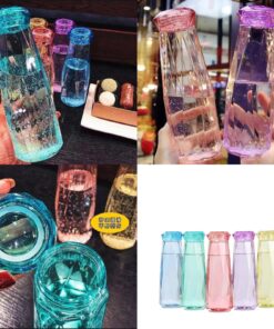 2 Diamond glass bottle 400ml