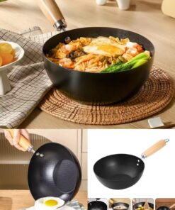 Wok pan iron  material