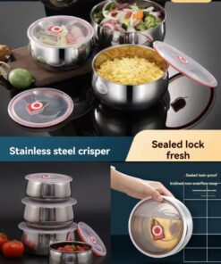 Stainless steel 3pcs container set
