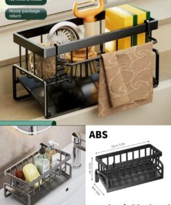 Kitchen sink drainer rack iron material