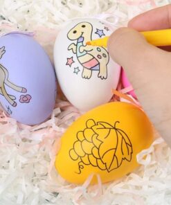 DIY Eggs Coloring (2 cards)