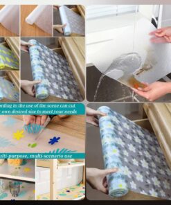 2pcs Antislip Printed PVC Roll (Size: 45×150cm)