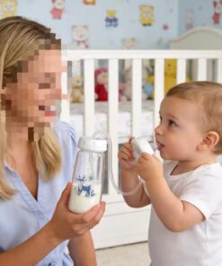 3 in 1 Hands Free Wide neck Feeding Bottle Set